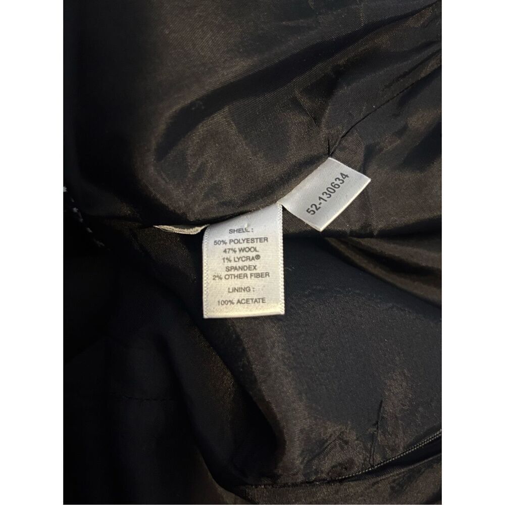 Ann Taylor Wool Blend Blk/Gray/Pink Classic Tweed Business Skir… - Picture 6 of 7